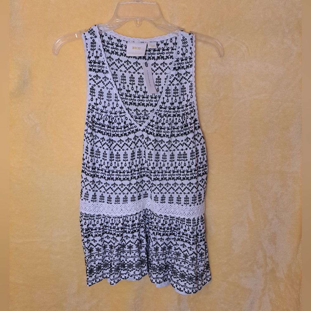 Anthropology Embroidered Top
